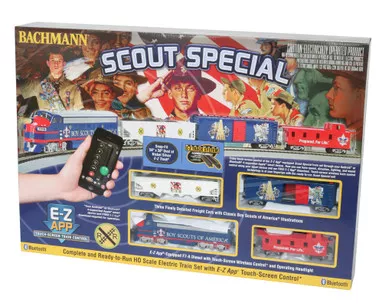 01503 HO Scale Bachmann Scout Special E-Z App Train Control Train Set