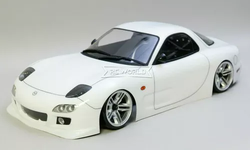 1/10 BODY Shell MAZDA RX7 TURBO w/ Wing 200mm-CLEAR-