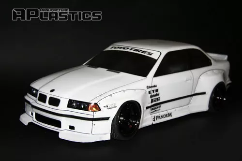 1/10 Body ShellBMW E36 M3 W/ Wide Body Kit200mm *Clear*