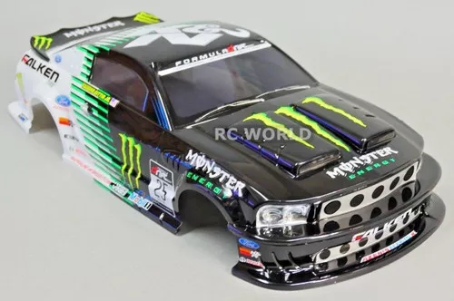 1/10 FORD MUSTANG Body Shell Monster Energy 200mm *FINISHED*