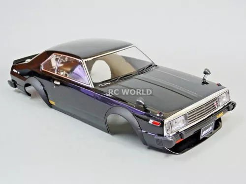1/10 RC Car BODY Shell NISSAN SKYLINE HT 2000 190 mm *FINISHED* BLACK