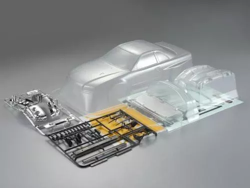 1/10 RC Car BODY Shell NISSAN SKYLINE R34 190mm *Unpainted* CLEAR