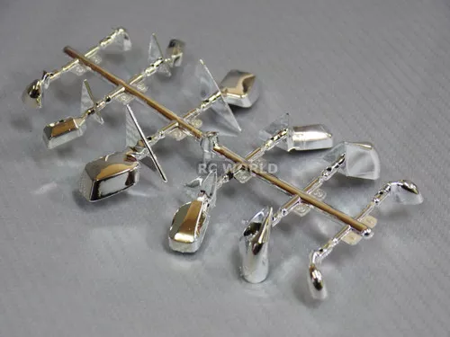 1/10 RC Car CHROME MIRROR SET For Body Shell -6 Different Styles –