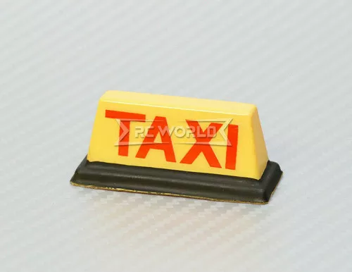 1/10 RC Car TAXI SIGN Livery Uber – CLEAR-