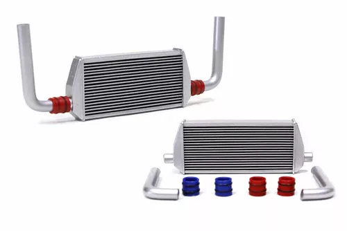 1/10 RC Front RADIATOR InterCooler w/ Pipes Medium Silver