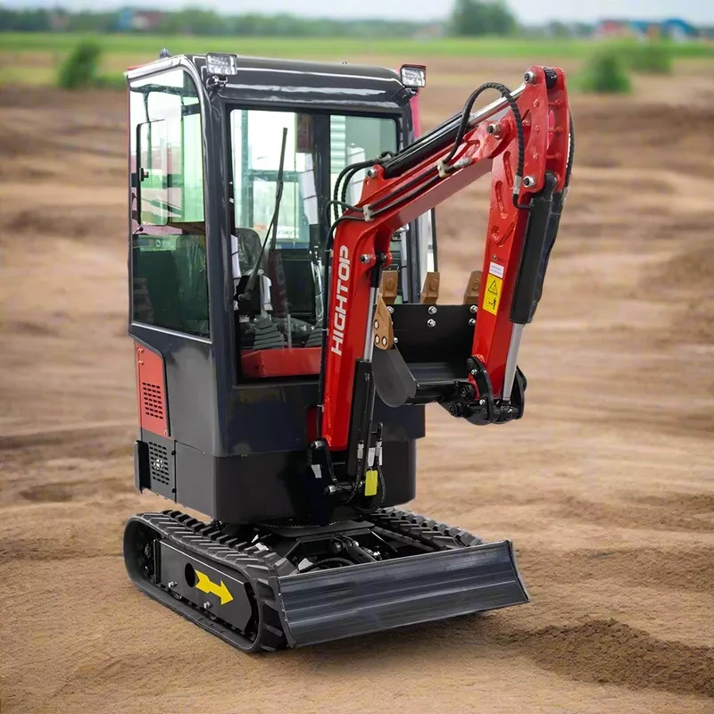 1 Ton Mini Excavator MachineBriggs & Stratton Engine with Enclosed Cab & Multi-Attachment Compatibility