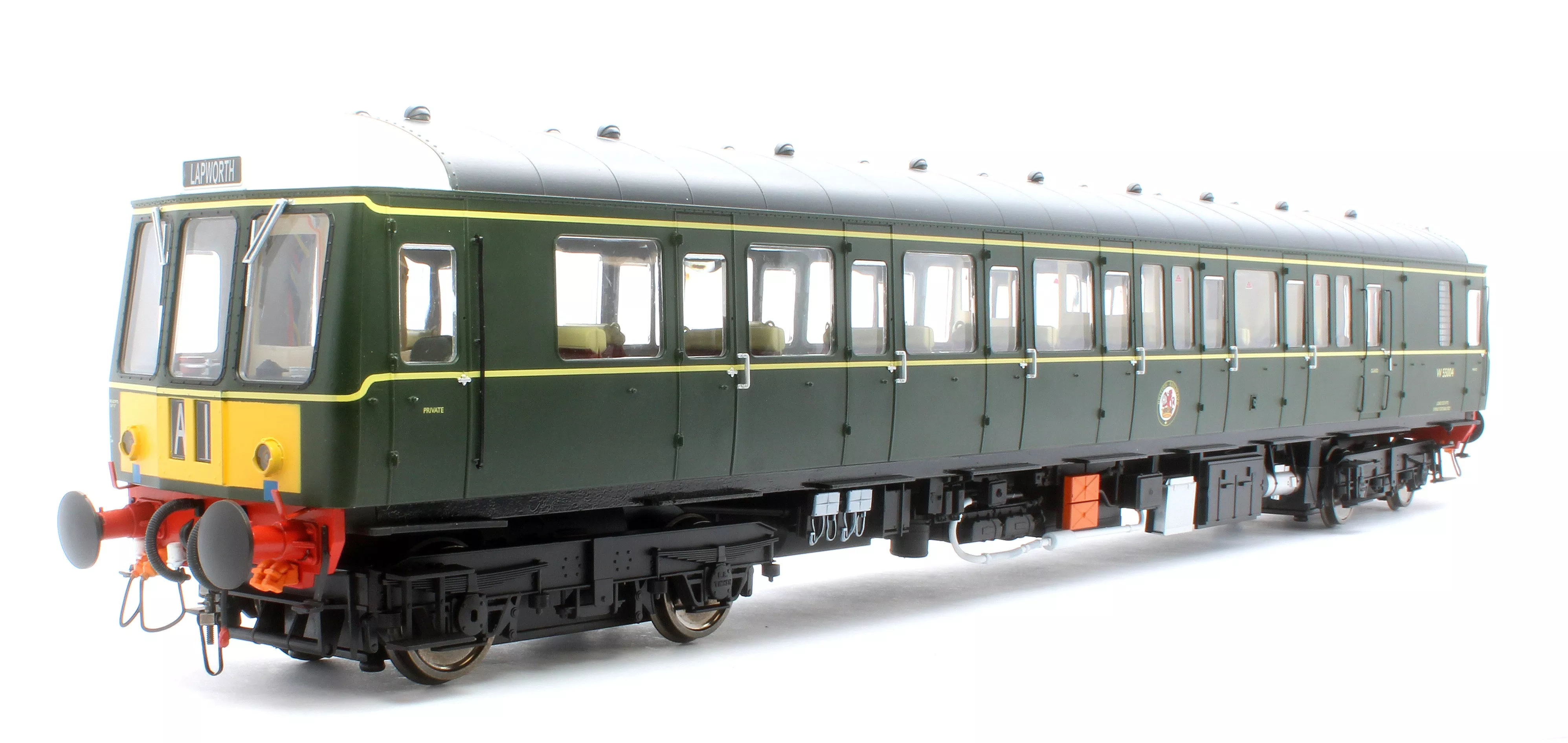 1225 Class 122 BR Green (Small Yellow Panel) Single Car DMU W55004