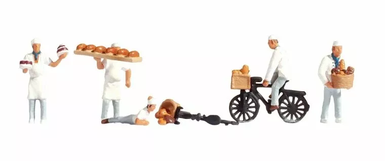15053 Noch Bakers (5) and Accessories Figure Set