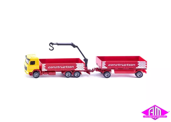 1797 – Construction Truck and Trailer (HO Scale)