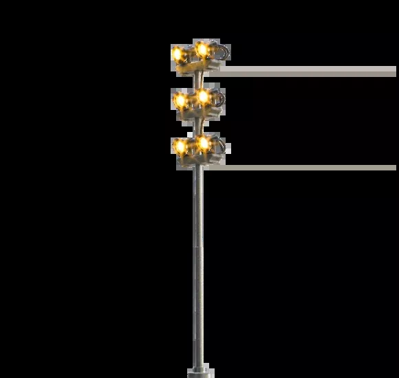 186-84110 - Floodlight - 6 Spots, Pin-Socket, Single (HO Scale)