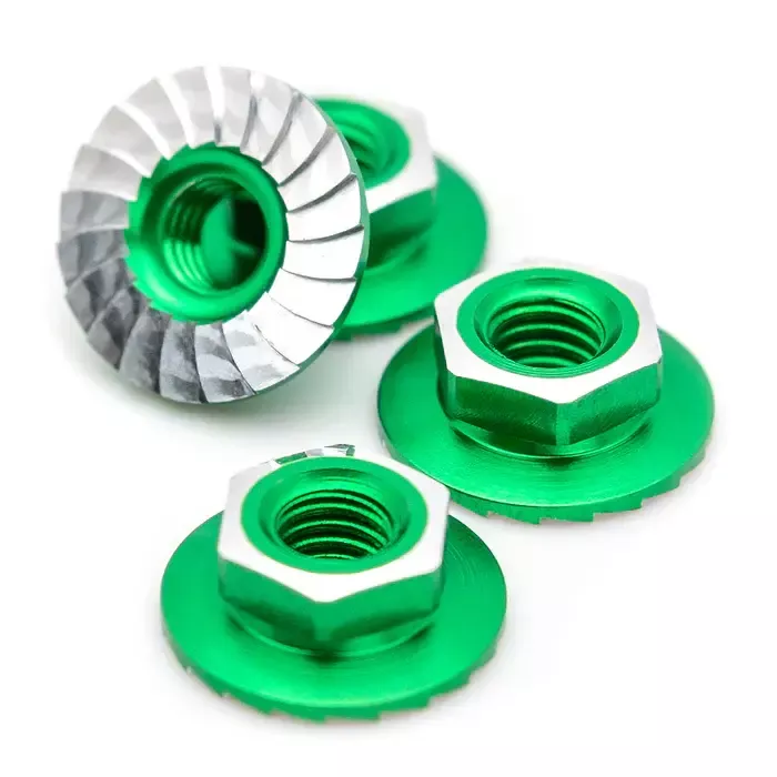 1UP8708017075 Lockdown M4 Wheel Nuts Green (1UP Racing)