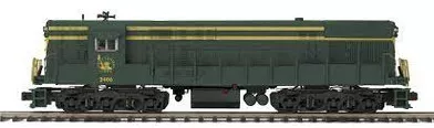 20-21647-1 O Scale MTH Premier FM Train Master Diesel Engine w/ProtoSound 3.0(Hi-Rail Wheels)-Jersey Central Cab No. 2406