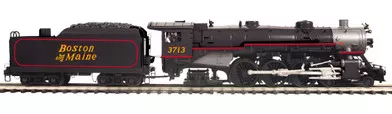 20-3816-1 O Scale MTH Premier 4-6-2 USRA Heavy Pacific Steam Engine w/ProtoSound 3.0-Boston & Maine Cab No. 3713