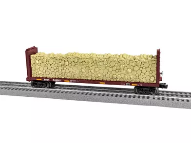 2043093 O Scale Lionel BNSF Standard O Bulkhead Flatcar #545587