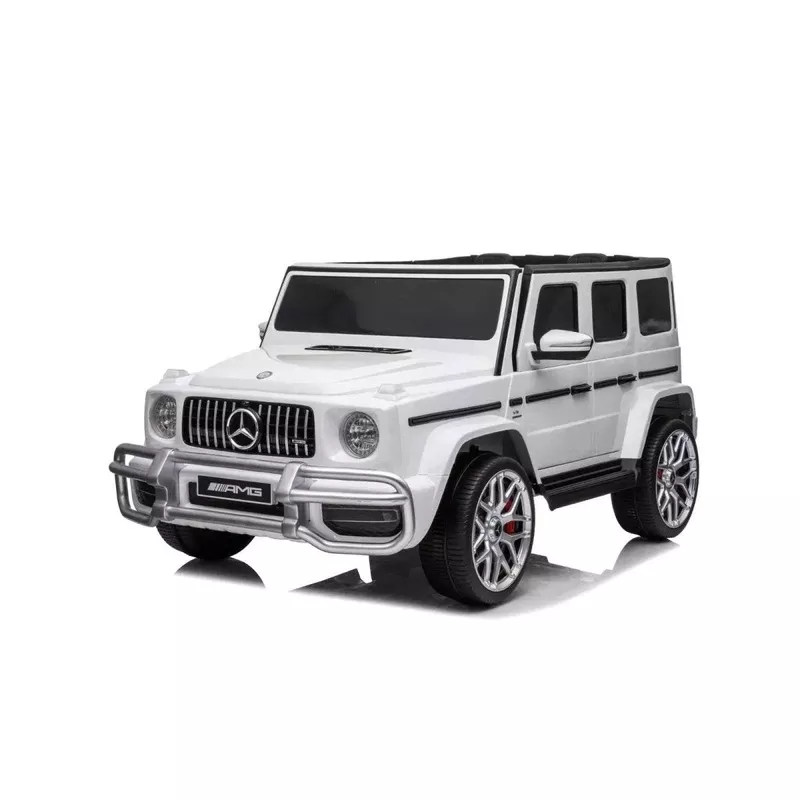 24V 4×4 Mercedes Benz G63 AMG 2 Seater G Wagon Ride on Car White