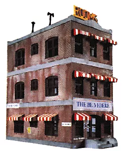 433-1339 - Belvedere Downtown Hotel Kit (HO Scale)