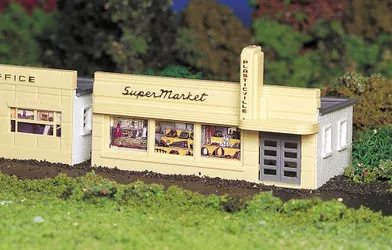 45141 HO Scale Bachmann Supermarket Kit