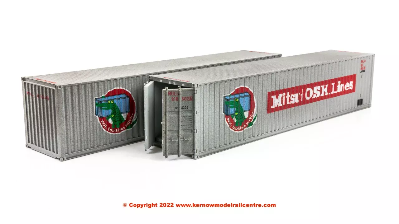 4F-028-103 Dapol 40ft Container Twin Pack - Mitsui Lines wth