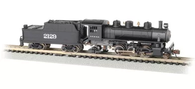 51555 N Scale Bachmann Prairie 2-6-2 & Tender Standard DC-Santa Fe #2129