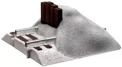 6-12059 Lionel O Fastrack Earthen Bumper