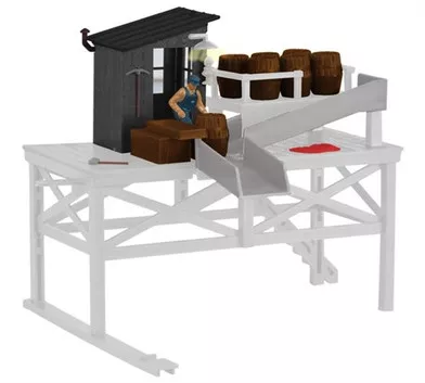 6-81017 O Scale Lionel Barrel Loading Building