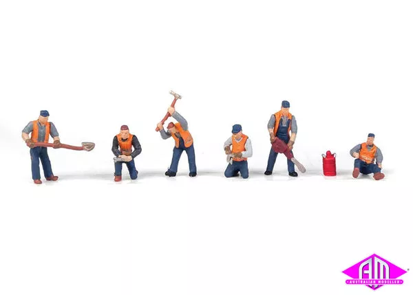949-6066 – Railway Track Workers – Set No.1 (HO Scale)