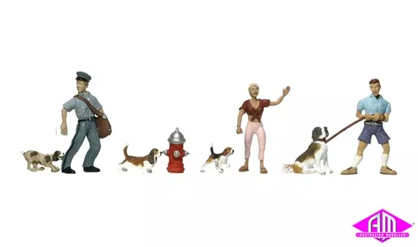 A1827 – Scenic Accents – People & Pets (HO Scale)