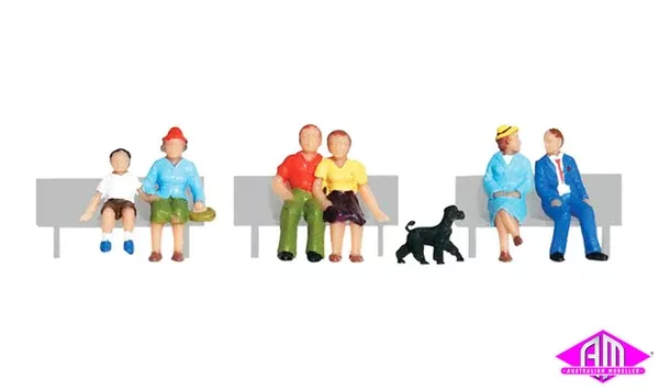 A1834 – Scenic Accents – Sitting & Waiting (HO Scale)