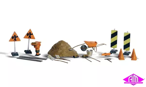 A1851 – Scenic Accents – Road Crew Details (HO Scale)