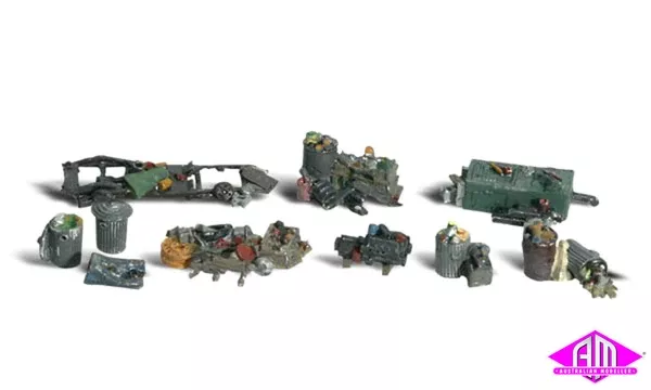 A1852 – Scenic Accents – Assorted Junk (HO Scale)