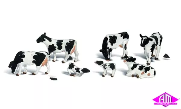 A1863 – Scenic Accents – Holstein Cows (HO Scale)