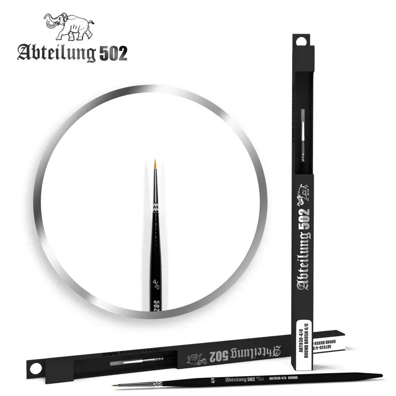 Abteilung 502 830-4/0 Size 4/0 Synthetic Round Brush