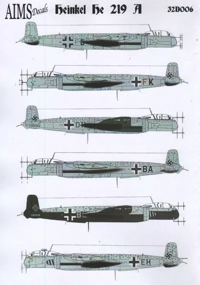 Aims AIMS32D006 1:32 Heinkel He-219A
