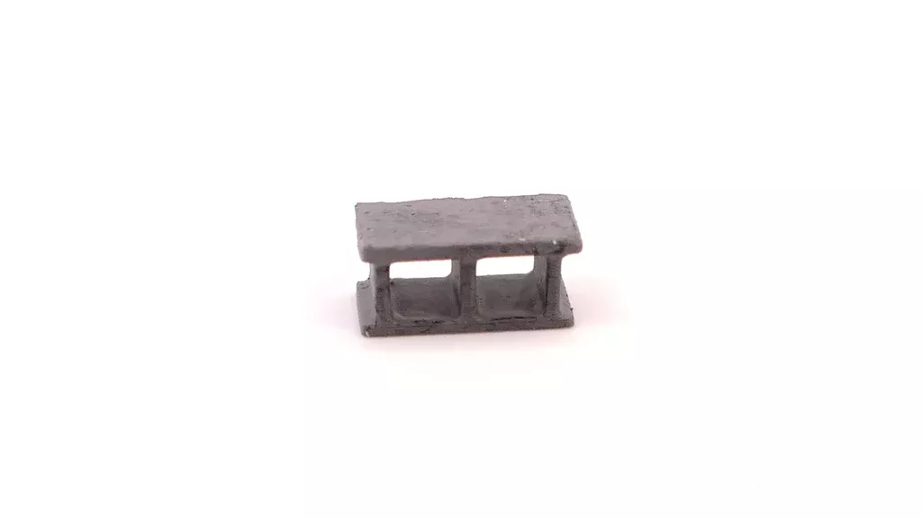 All Scale Miniatures 1600818 Cinder Block — pkg(5), N Scale