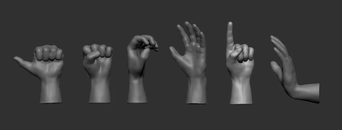 Art Scale 200-A72009 1:72 Hands