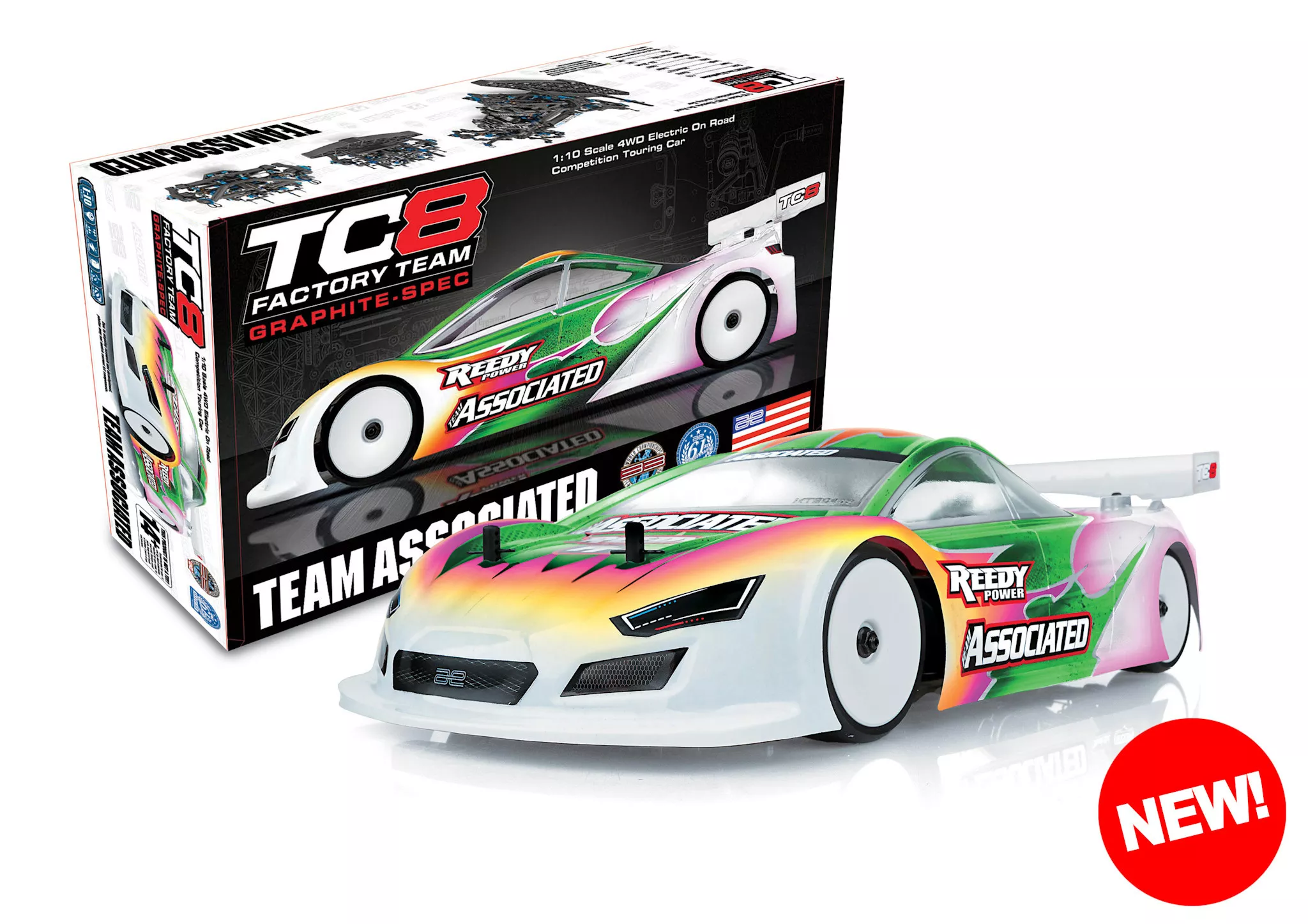 ASC30141 Team Associated TC8 Graphite-SPEC Team Kit (Team Associated)
