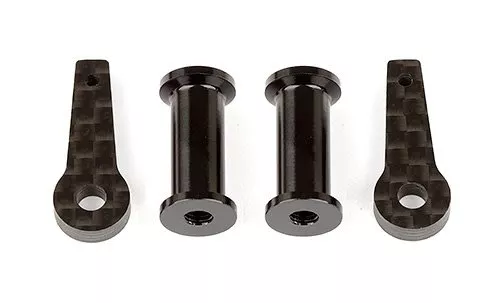 ASC31798Battery Lock Set, black aluminum, graphite TC7.2 (Team Associated)