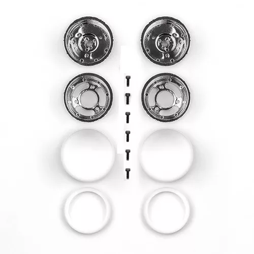 ASC6396 RC10 Jay Halsey Rear Chrome Wheels (Team Associated)