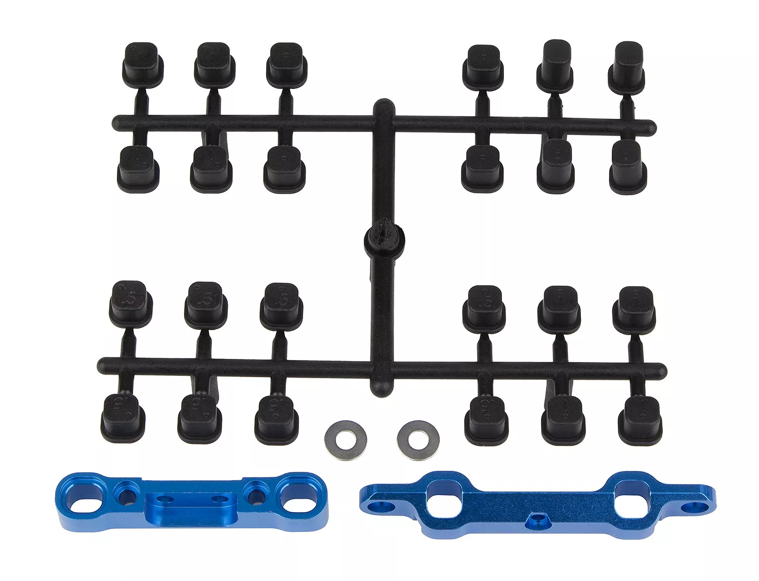 ASC72014DR10 FT Arm Mount Set, aluminum (Team Associated)