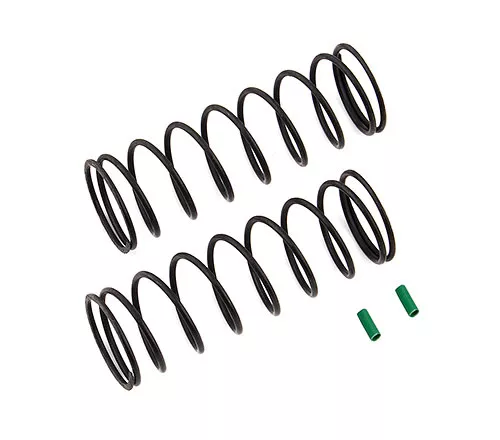 ASC81222Front Springs V2, green, 4.9 lb/in, L70, 9.5T, 1.6D (Team Associated)