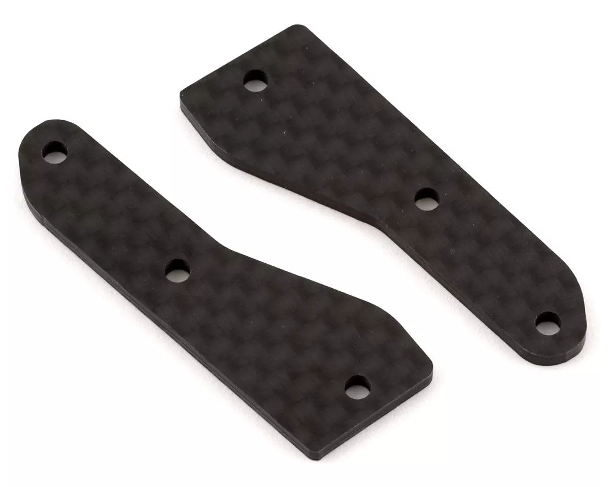 ASC81537Team Associated RC8B4/RC8B4e Factory Team Carbon Front Upper Arm Inserts (2) (2.0mm) (Team Associated)