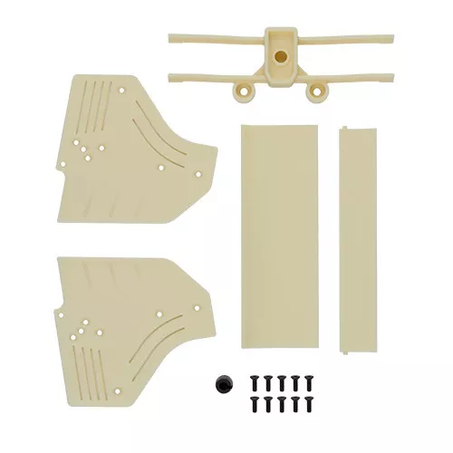 ASC8687RC10F6 Classic Rear Wing, White (Team Associated)