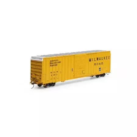 Athearn ATH16117 60' Hi-Cube Ex-Post Box, MILW Milwaukee Road #4222 HO Scale