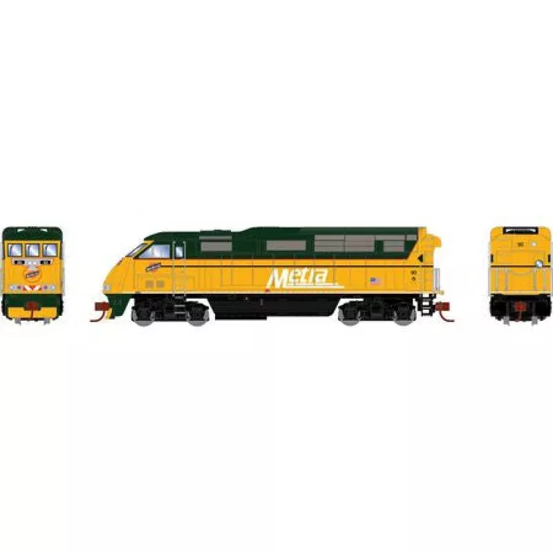 Athearn N 15400 F59PHI, Chicago Metra #90