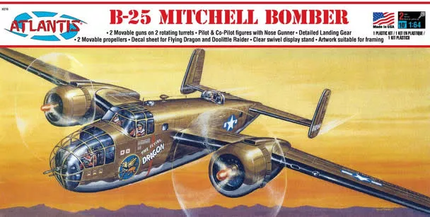 Atlantis 216 B-25 Mitchell Bomber Flying Dragon 1/64