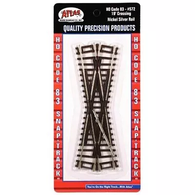 Atlas 572 – Code 83 19 Degree Crossing – HO Scale NEW