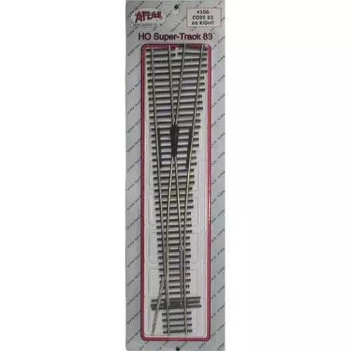 Atlas - AT-0506 - Right Hand Turnout #6, Code 83 (HO Scale)