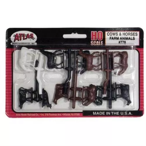 Atlas – AT-0778 – Cows and Horses (HO Scale)