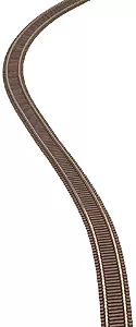 Atlas N 2000 Code 55 Nickel-Silver Rail Brown Ties, 30" Flex Track