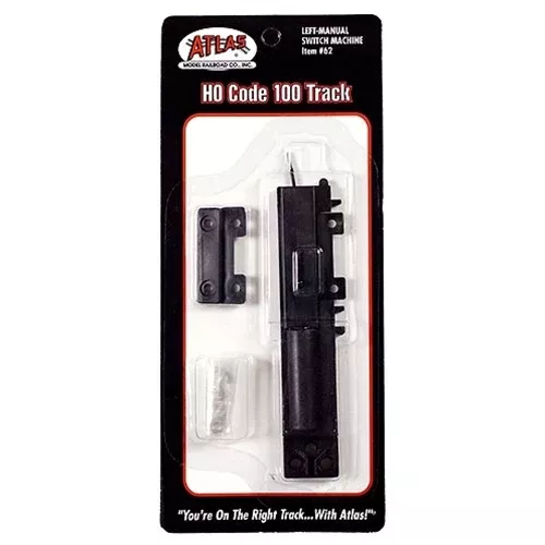 Atlas - Point Switch Left, Manual, Code 100, HO Scale